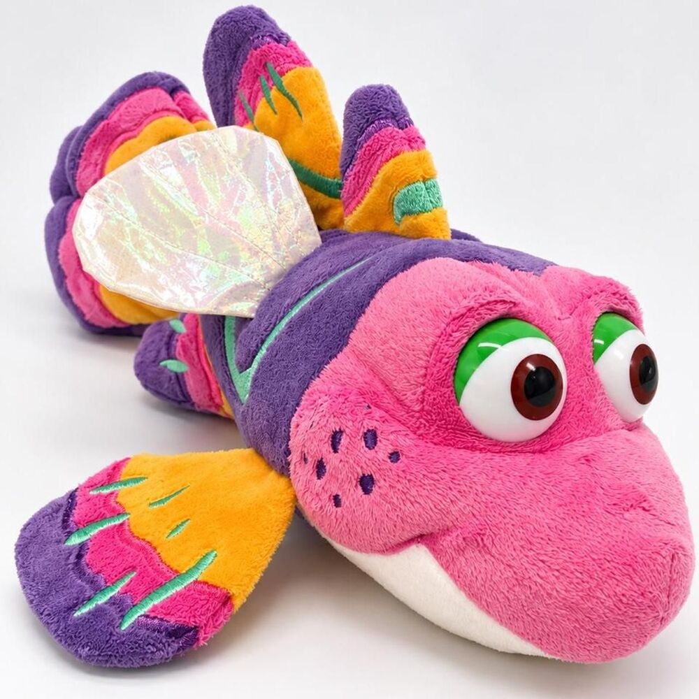 Jim Henson’s Splash and Bubbles Pink Mandarin Dragonet Fish Plush 13 Inch